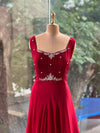 Red Jacket Style Gown