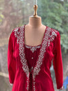 Red Jacket Style Gown