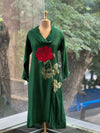 Green Cowl Neck Co Ord