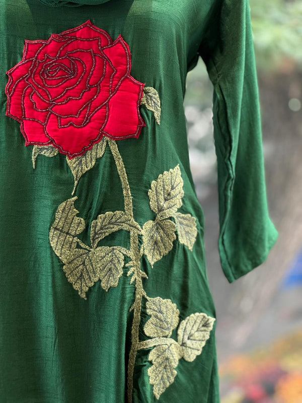 Green Cowl Neck Co Ord