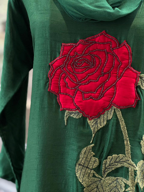 Green Cowl Neck Co Ord