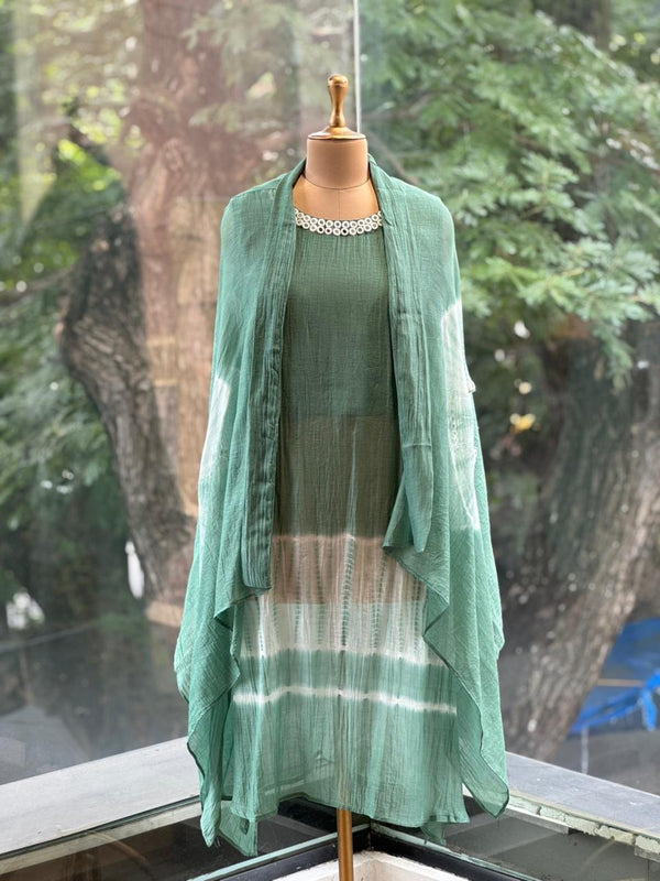 Pastel Green Cape Set