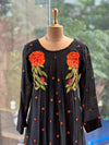 Black Floral Embroidered Co Ord
