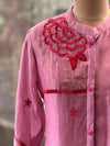 Pinkish Mauve Beads Work Co Ord