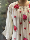 Half White Hand Weaving Suit