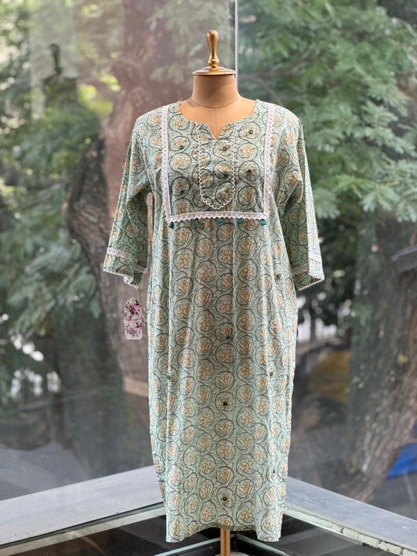 Green Printed Co Ord