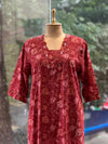 Maroon Floral Printed Dupatta Set