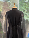 Black Tail Sleeves Gown