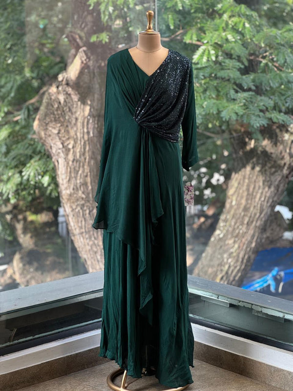 Green Shimmer Gown