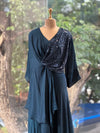 Navy Blue Shimmer Gown