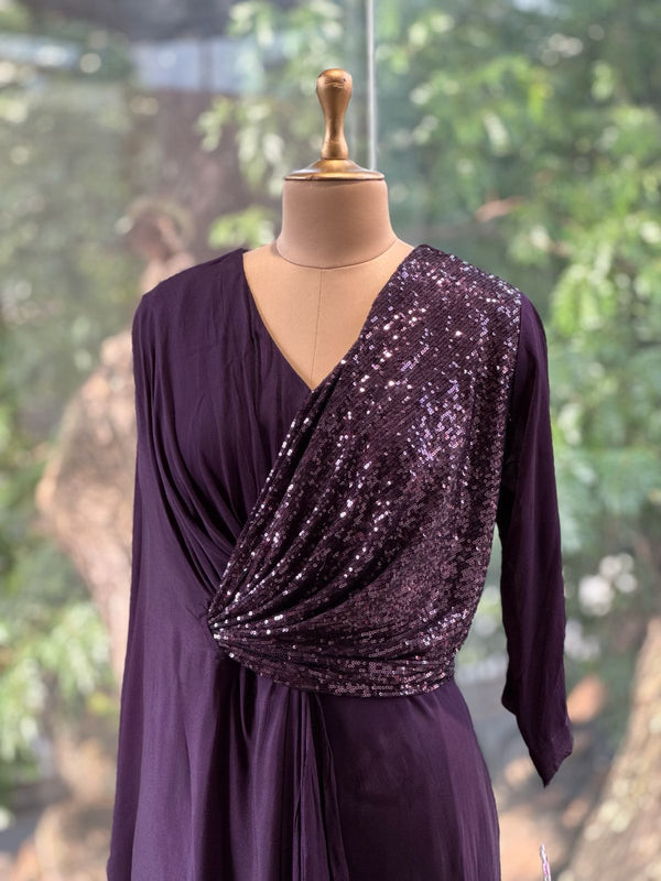 Purple Shimmer Gown
