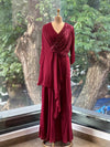 Maroon Shimmer Gown