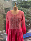 Pink Shaded Dupatta Set