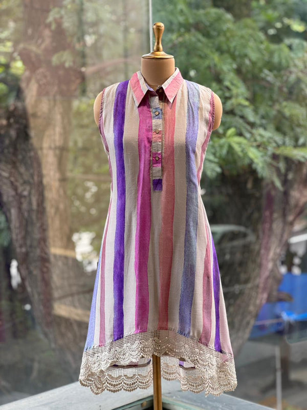 Colorblock Jacket Style Tunic