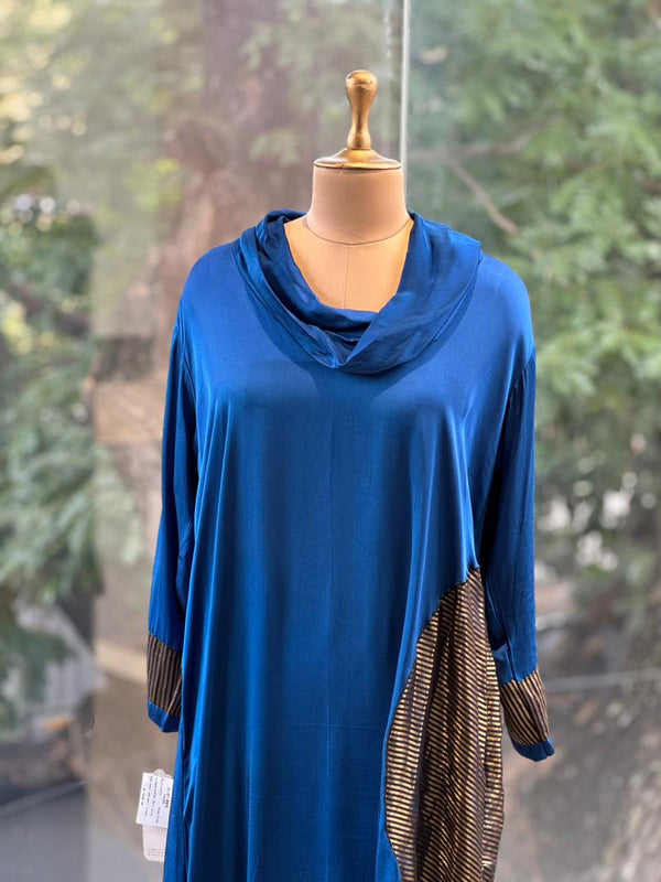 Royal Blue Cowl Neck Co Ord