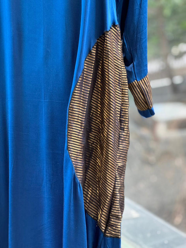 Royal Blue Cowl Neck Co Ord