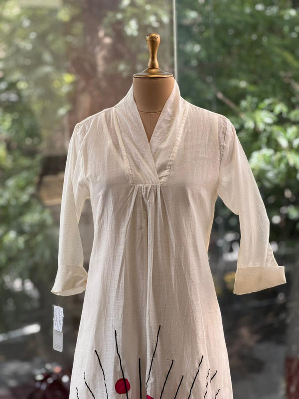 Half White Color block Co Ord