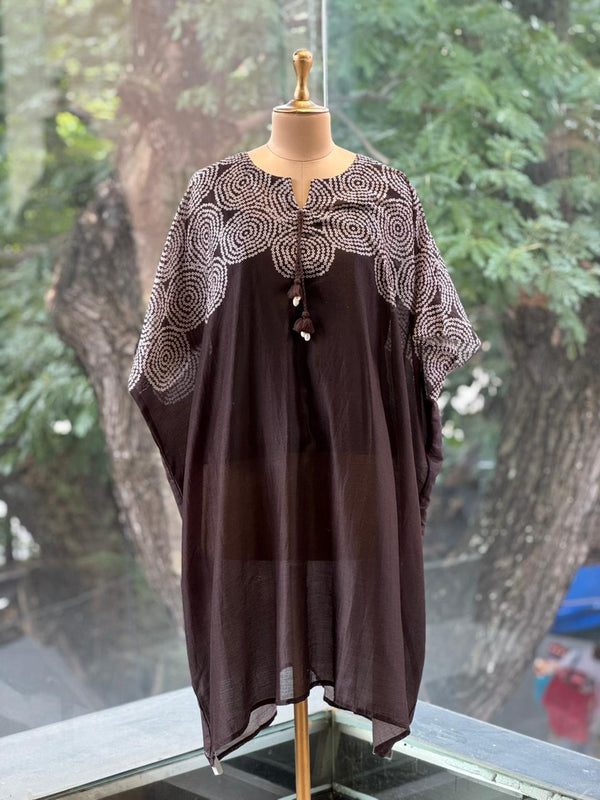 Coffee Brown Bandhej Co Ord