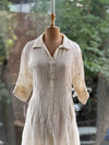 Half White Crush Tunic