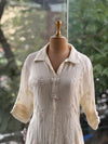 Half White Crush Tunic