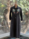 Black Denim Beads Work Tunic