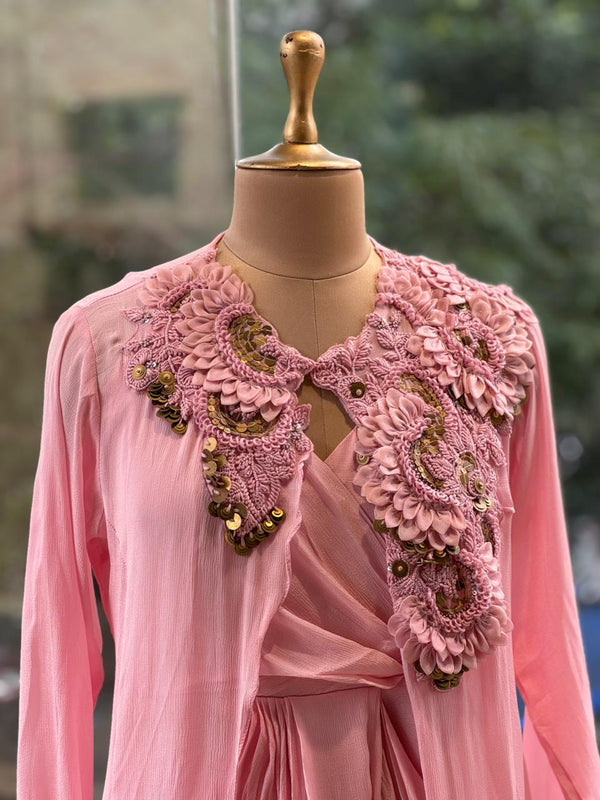 Pink Jacket Set
