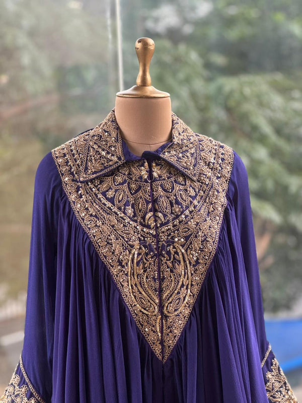 Purple Designer Made Skirt Set