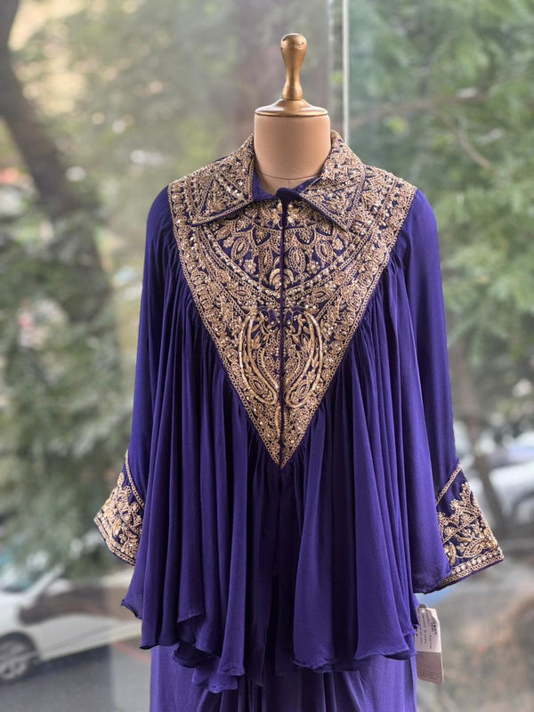 Purple Designer Made Skirt Set