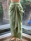 Pastel Green Pleated skirt Set