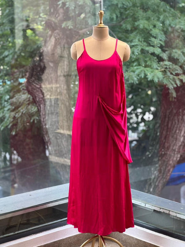 Pink Cape Style Indowestern Dress
