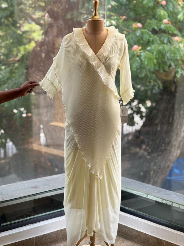 Half White Crush Tunic