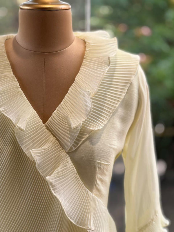 Half White Crush Tunic