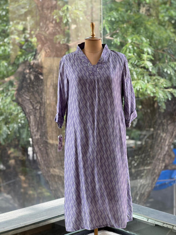 Mauve Bandhani Print Co Ord