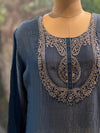 Grey Crush Tissue Palazzo Sret