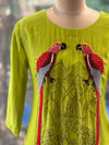Parrot Green Dupatta Set