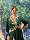 Green Intricate Hand Work Gown