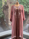 Mauve Attached Jacket Style Gown