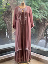 Mauve Attached Jacket Style Gown