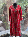 Maroon Ajarakh Print Tunic