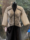 Black Glass Tissue Jacket Set