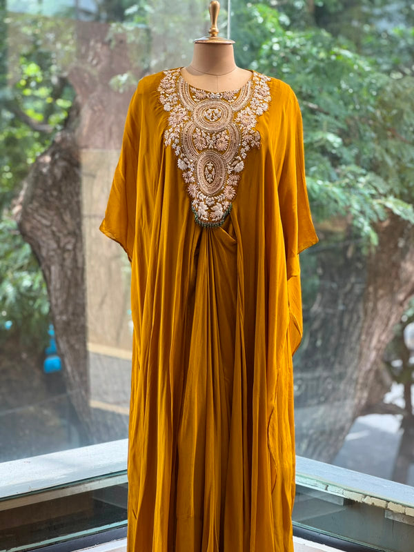 Mustard Yellow Kaftan Style