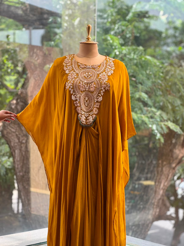 Mustard Yellow Kaftan Style