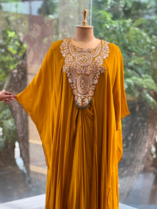Mustard Yellow Kaftan Style