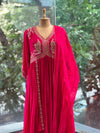 Pink Intricate Hand Work Gown