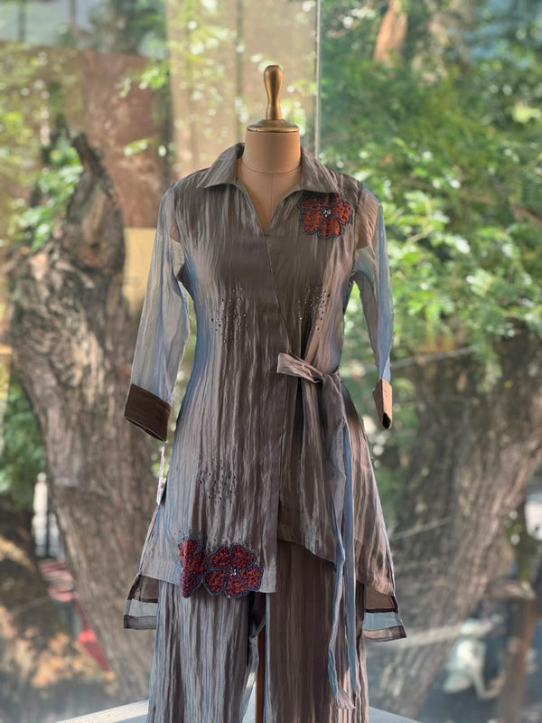Grey Glass Tissue Co Ord