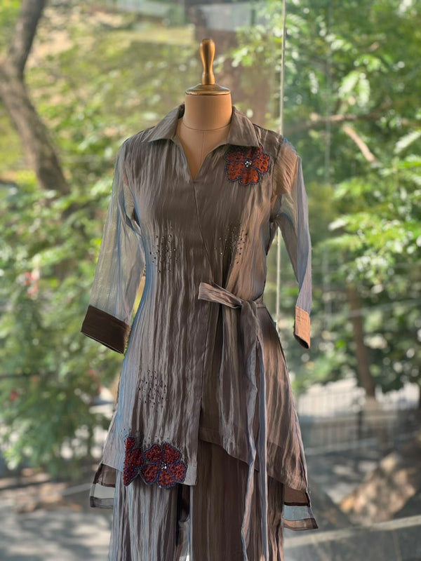 Grey Glass Tissue Co Ord