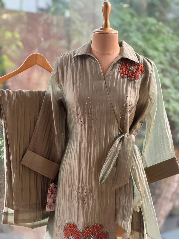 Green Glass Tissue Co Ord