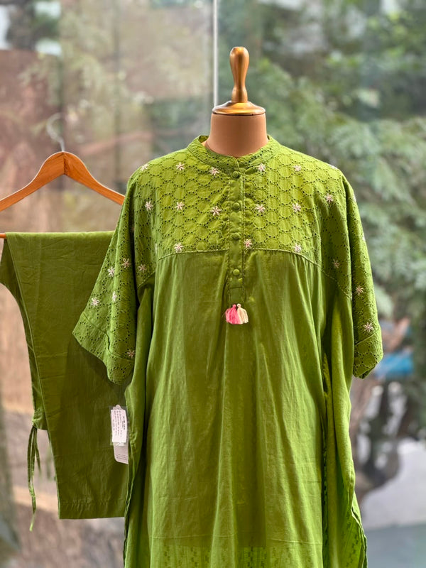 Green Kaftan Co Ord