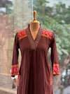 Brown V Neck Co Ord