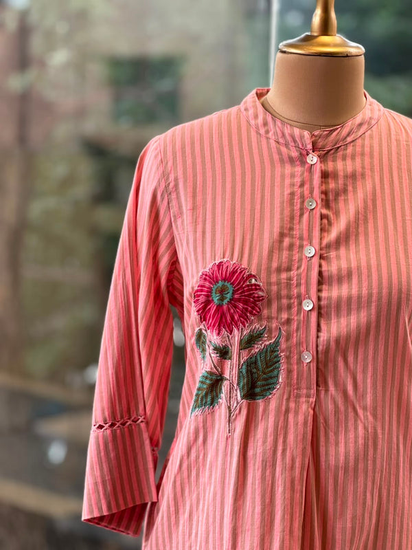 Pink Flower Patch Work Co Ord